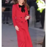 Kate Middleton Red Wool Coat