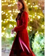 Kate Middleton Red Wool Coat