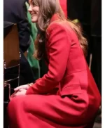 Kate Middleton Red Wool Coat