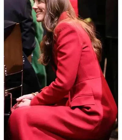 Kate Middleton Red Wool Coat