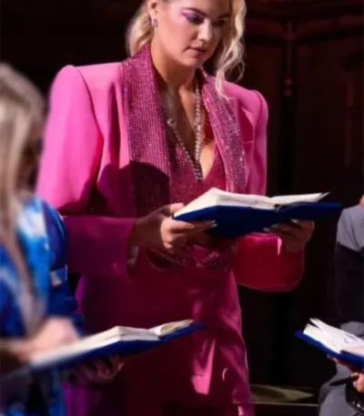 Kate Upton Dress My Tour 2024 Pink Suit