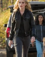 Kathryn Newton Supernatural S10 Black Leather Jacket