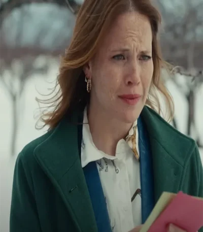 Katie Leclerc A Cherry Pie Christmas Green Coat