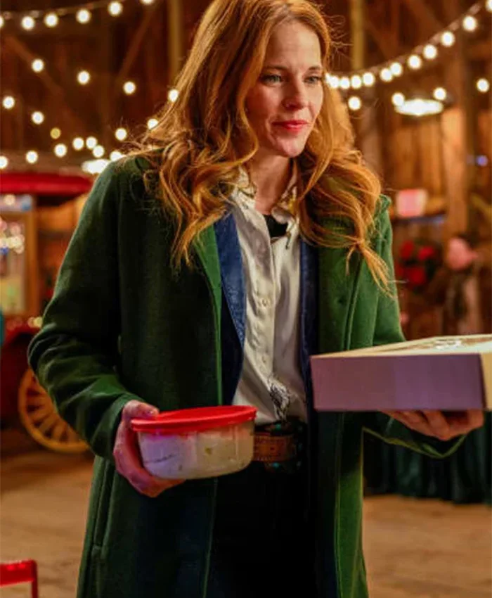 Katie Leclerc A Cherry Pie Christmas Green Coat Katie Leclerc A Cherry Pie Christmas Green Coat