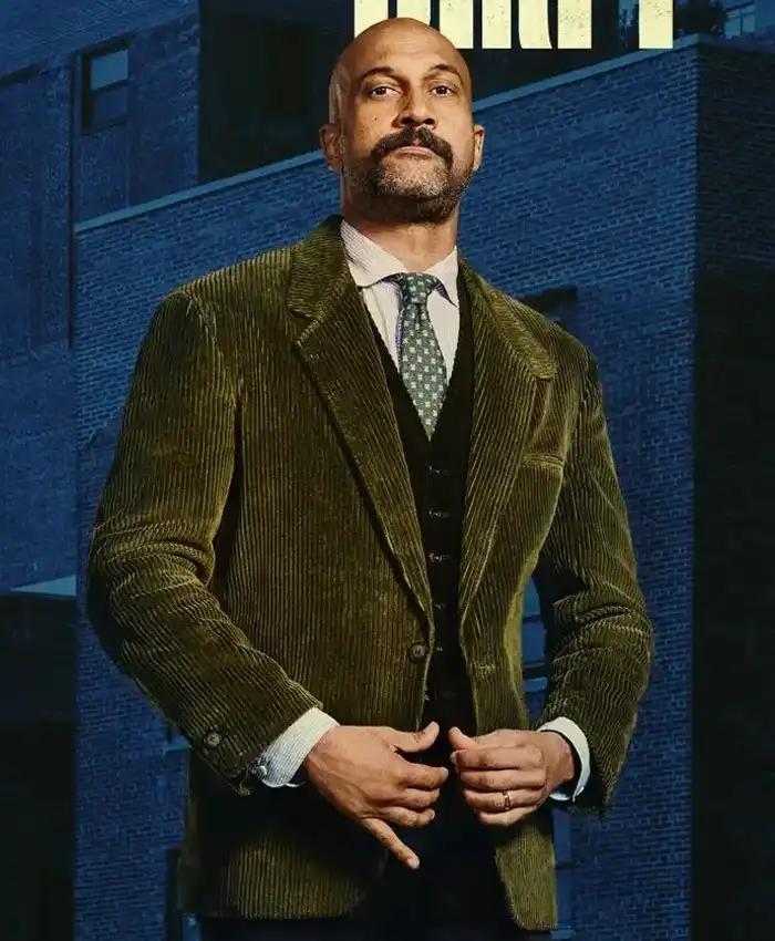 Keegan-Michael Key Play Dirty Green Corduroy Blazer Keegan-Michael Key Play Dirty Green Corduroy Blazer