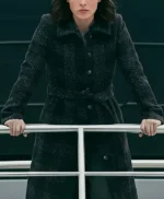 Keira Knightley The Woman in Cabin 10 Black Coat