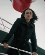 Keira Knightley The Woman in Cabin 10 Black Coat