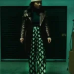 Kelly Marie Tran Control Freak Brown Leather Coat
