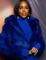 Kelly Rowland Mea Culpa Blue Cropped Jacketuncategor