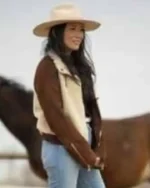 Kesun Lee Swiping America Sherpa Jacket