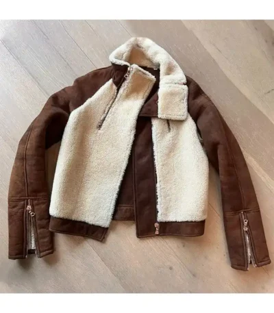 Kesun Lee Swiping America Sherpa Jacket