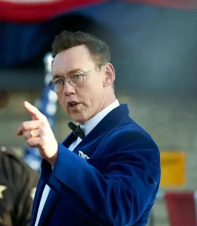 Kevin Durand Clown In A Cornfield Blue Velvet Blazer
