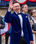 Kevin Durand Clown In A Cornfield Blue Velvet Blazer