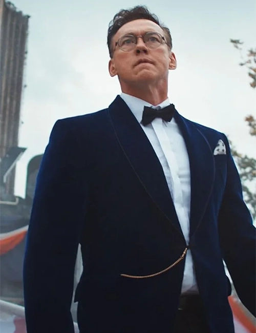 Kevin Durand Clown In A Cornfield Blue Velvet Blazer Kevin Durand Clown In A Cornfield Blue Velvet Blazer