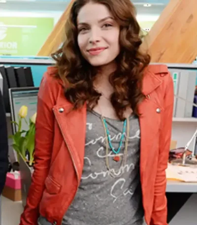 Kevin from Work Paige Spara Red Leather Jacket