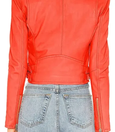 Kevin from Work Paige Spara Red Leather Jacket