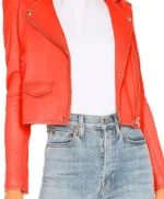 Kevin from Work Paige Spara Red Leather Jacket