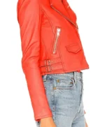 Kevin from Work Paige Spara Red Leather Jacket
