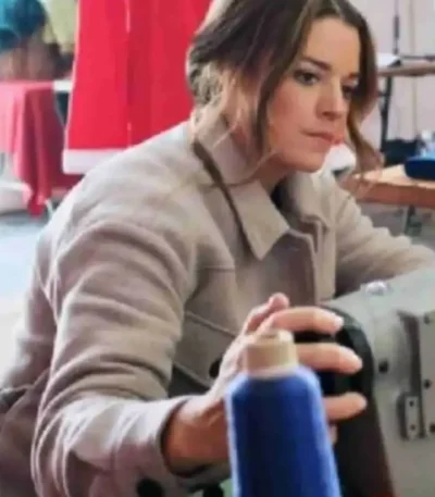 Lights Camera Christmas Kimberley Sustad Gray Coat