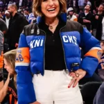 Knicks vs. Cavaliers Game 2 Mariska Hargitay Puffer Jacket