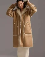 Kyra Epps Buying Back the Block 2023 Brown Fur Coat