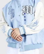 LA Baby Blue Varsity Jacket