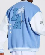 LA Baby Blue Varsity Jacket