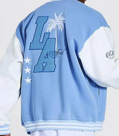 LA Baby Blue Varsity Jacket