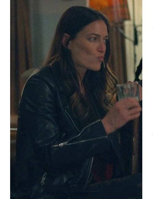 Lauren Glazier Ransom Canyon S01 Black Leather Jacket Lauren Glazier Ransom Canyon S01 Black Leather Jacket