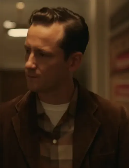 Lewis Pullman Lessons in Chemistry S01 Brown Blazer Lewis Pullman Lessons in Chemistry S01 Brown Blazer
