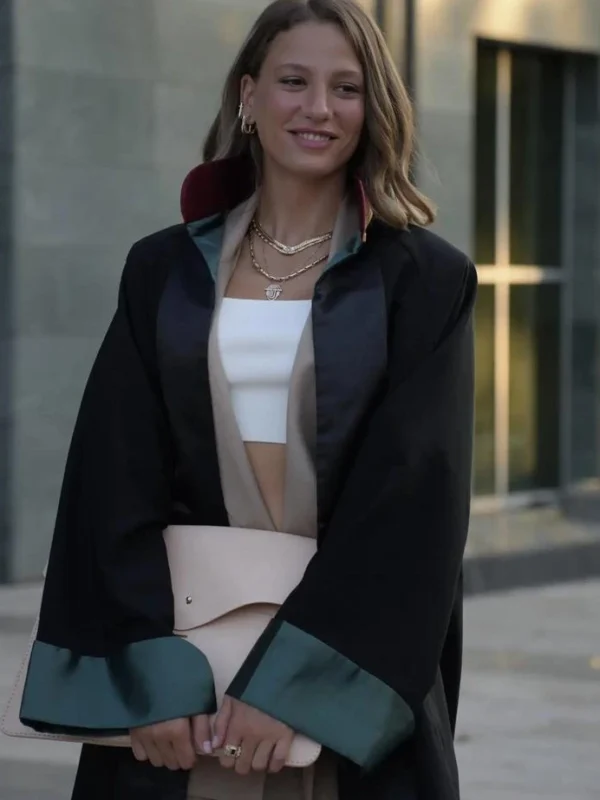Leyla Taylan Thank You Next 2024 Satin Long Coat