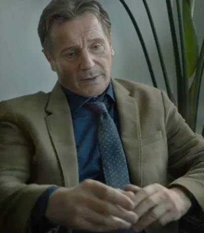 Liam Neeson Ice Road Vengeance Olive Blazer