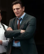 Liam Neeson The Naked Gun Grey Blazer