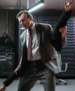 Liam Neeson The Naked Gun Grey Blazer