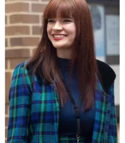 Libby Smallbone Dot Conner Webtective Checkered Coat