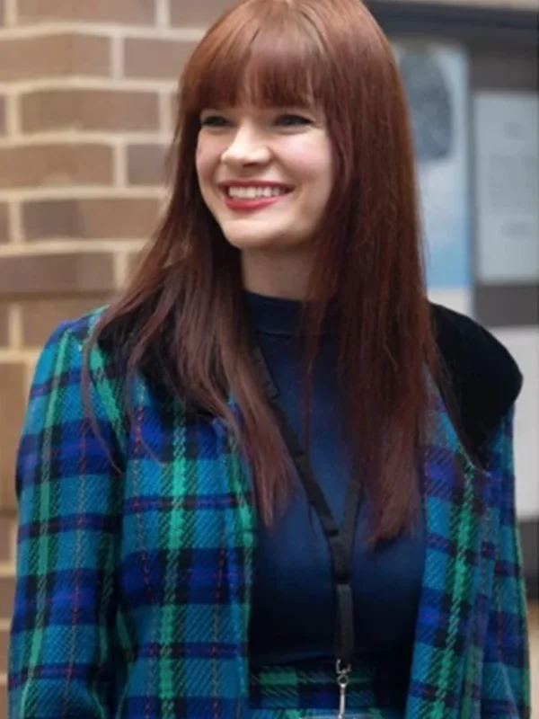 Libby Smallbone Dot Conner Webtective Checkered Coat