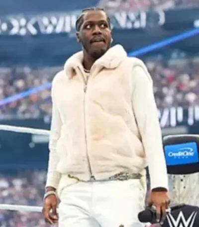 Lil Yachty WrestleMania 42: Night 2 Shearling Vest
