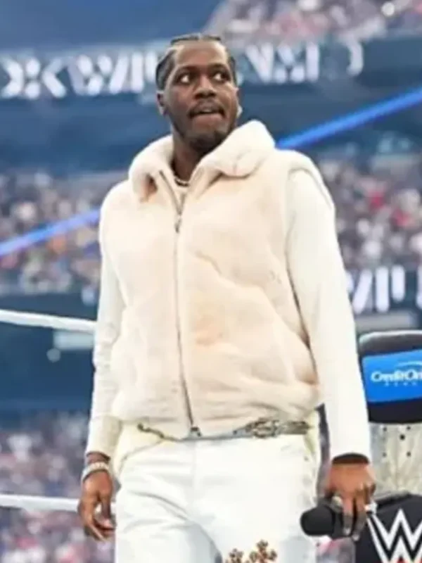 Lil Yachty WrestleMania 42: Night 2 Shearling Vest