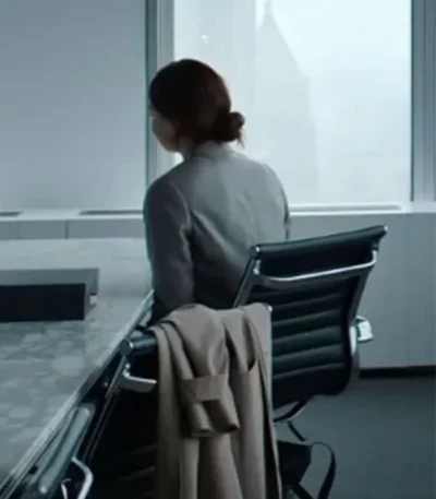 Lily James Relay Grey Blazer