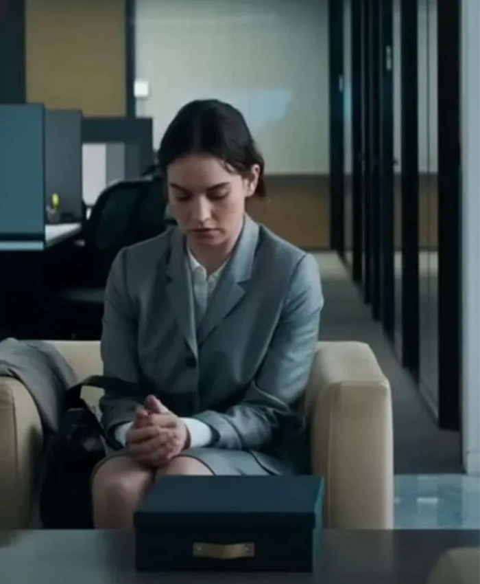 Lily James Relay Grey Blazer Lily James Relay Grey Blazer