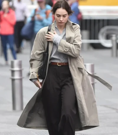 Lily James Relay Trench Coat