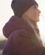 Lindsay Hicks A Holiday I Do 2023 Purple Hooded Jacket