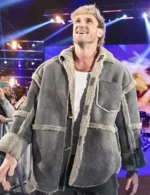 Logan Paul Monday Night RAW 2025 Shearling Jacket