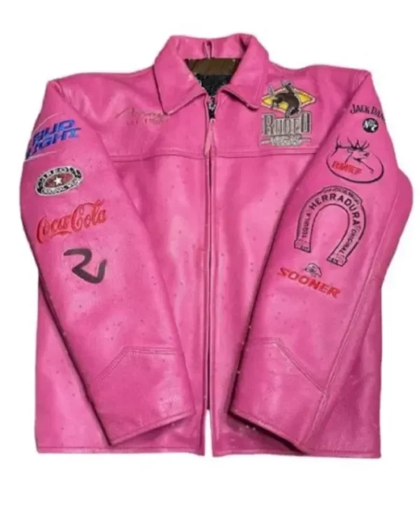 Long Live Cowgirls Las Vegas Pink Leather Jacket