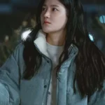 Love All Play 2022 Park Ju-hyun Blue Puffer Jacket