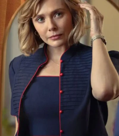 Love and Death Elizabeth Olsen Cropped Jacket