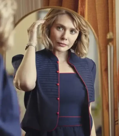 Love and Death Elizabeth Olsen Cropped Jacket