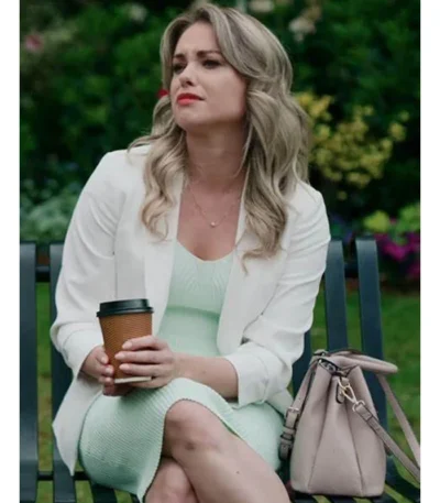 Love on your Doorstep Stephanie Benett White Blazer