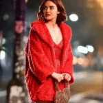 Lucy Hale Katy Keene Red Coat