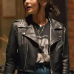 Lucy Hale Puppy Love Black Leather Jacket